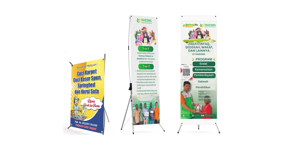 Artikel Memilih Ukuran X Banner