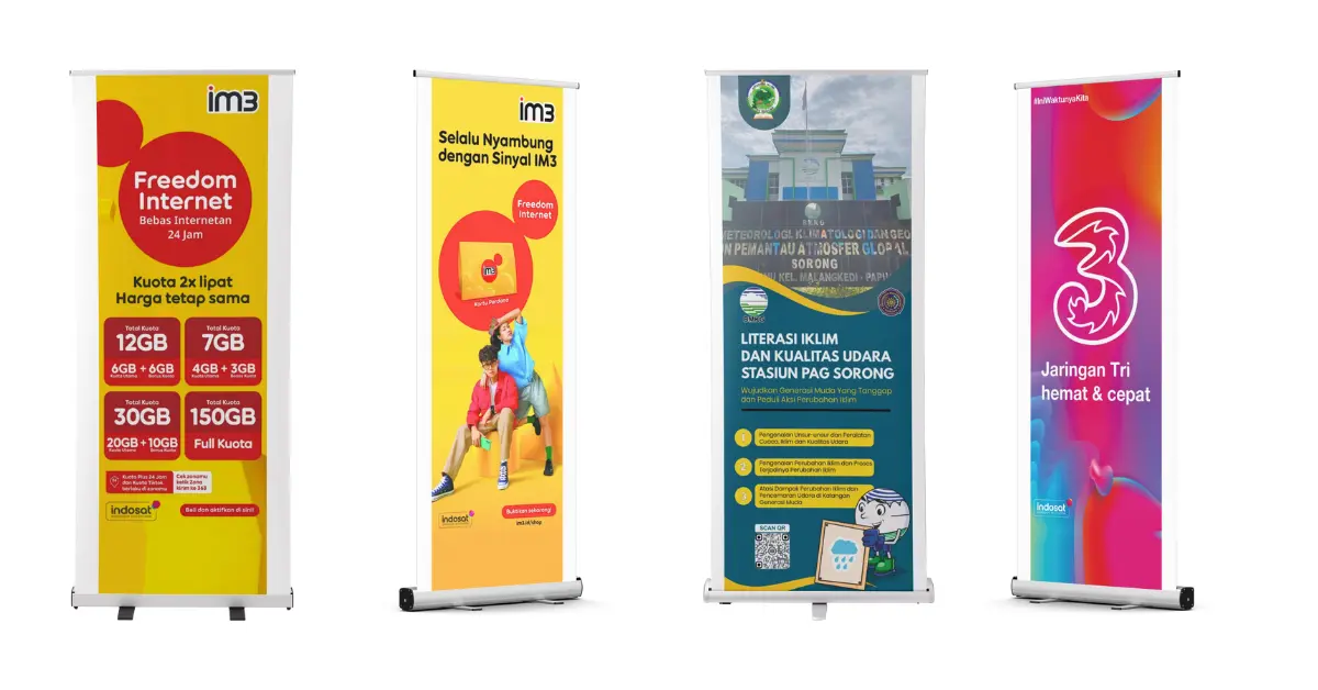 Artikel Ukuran Roll Banner Standar